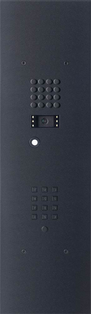 Wizard Bronze Black IP 1 button large model keypad and color cam